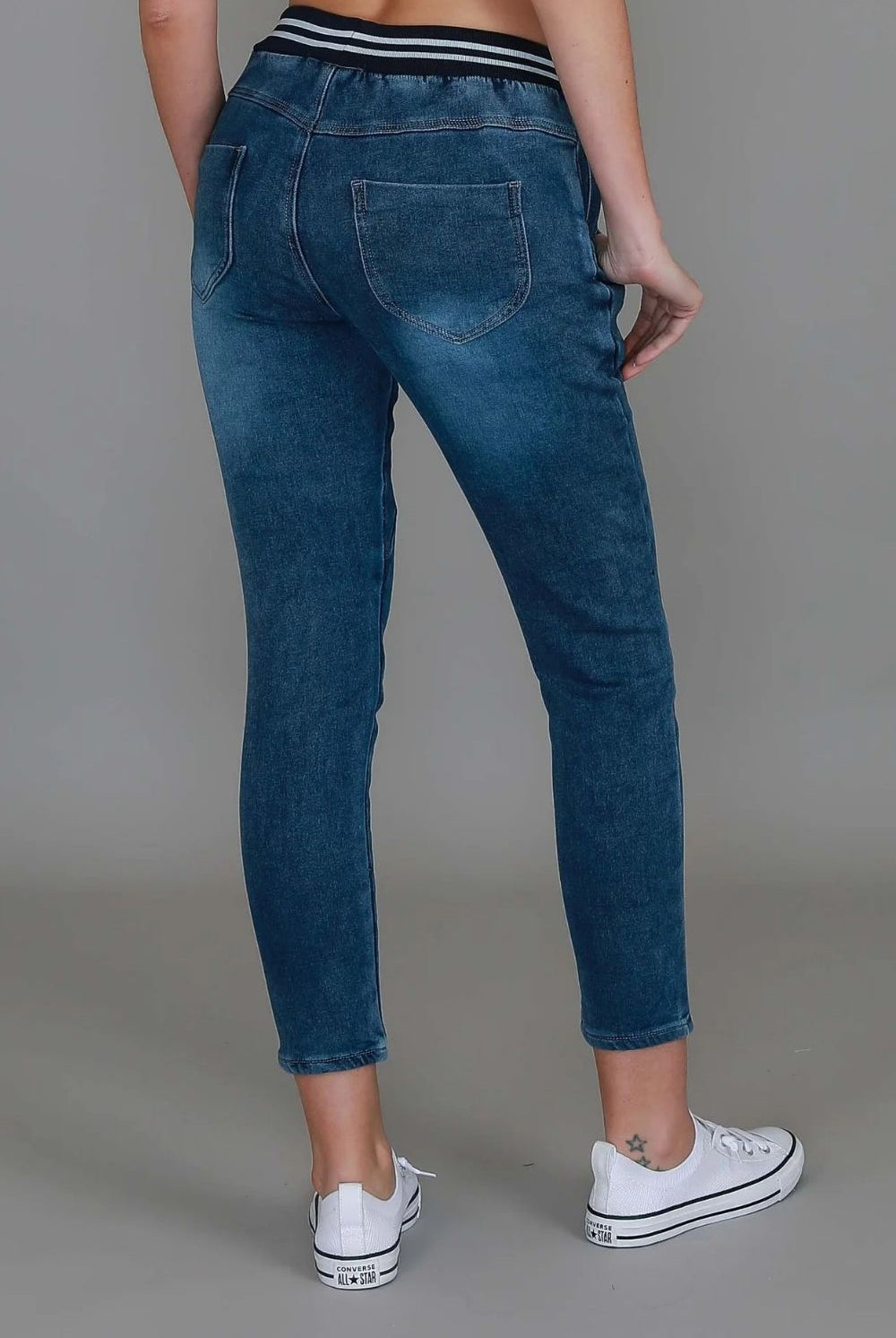 3rd Story The Label - Mia Jogger Jean | Denim Blue - Jogger - Silvermaple Boutique