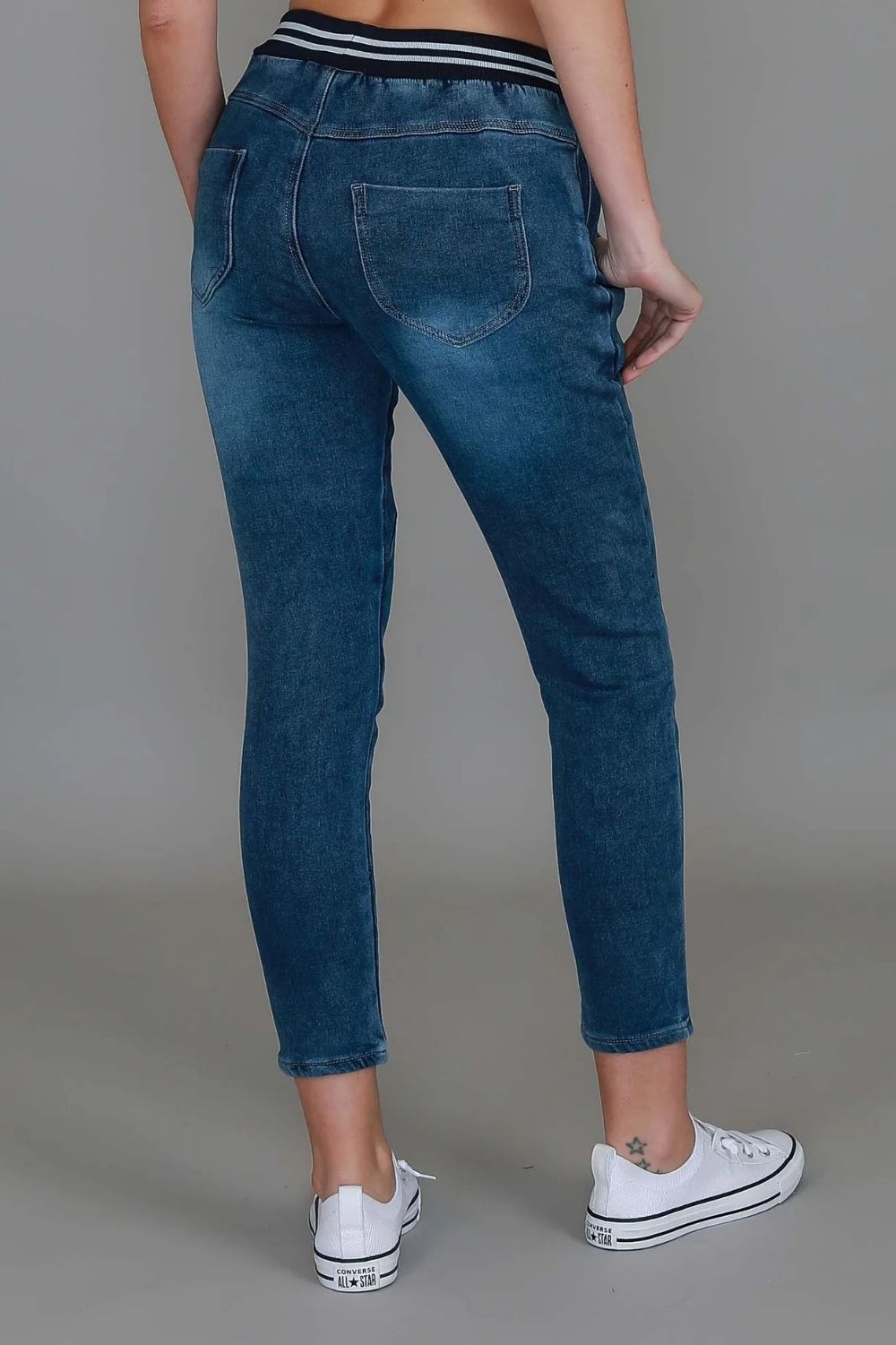 3rd Story The Label - Mia Jogger Jean | Denim Blue - Jogger - Silvermaple Boutique