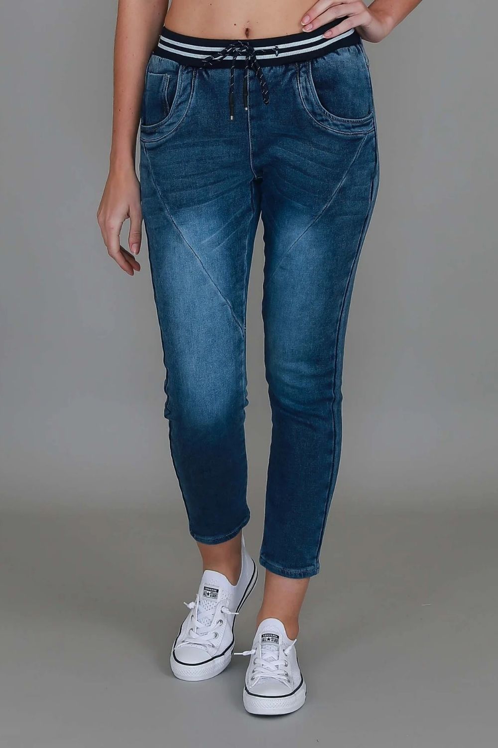 3rd Story The Label - Mia Jogger Jean | Denim Blue - Jogger - Silvermaple Boutique