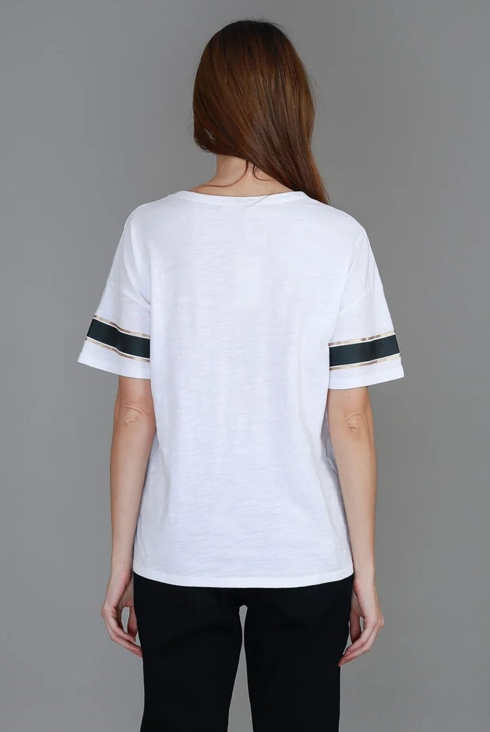 3rd Story The Label - Roselyn Band Tee | White - Top - Silvermaple Boutique
