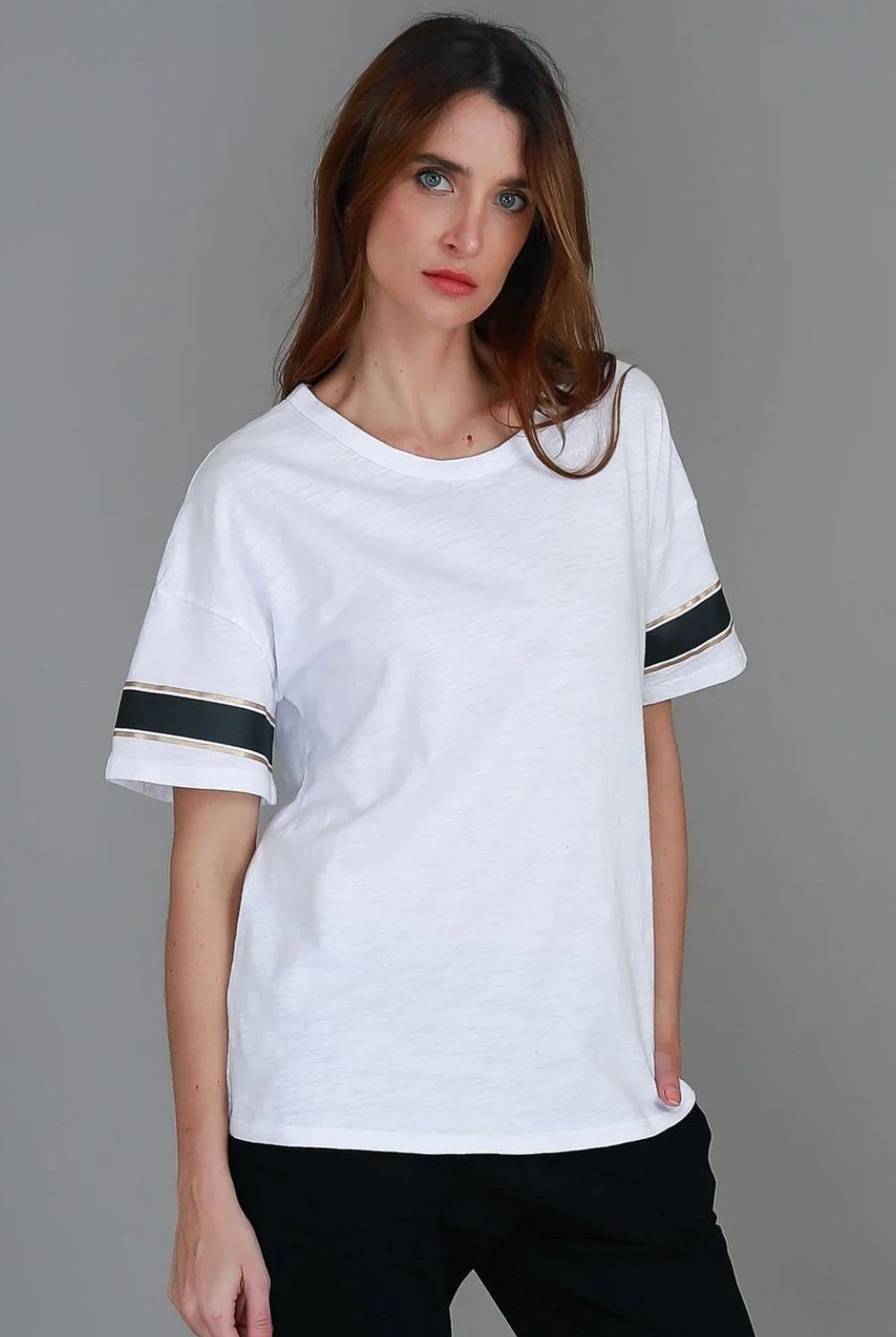 3rd Story The Label - Roselyn Band Tee | White - Top - Silvermaple Boutique