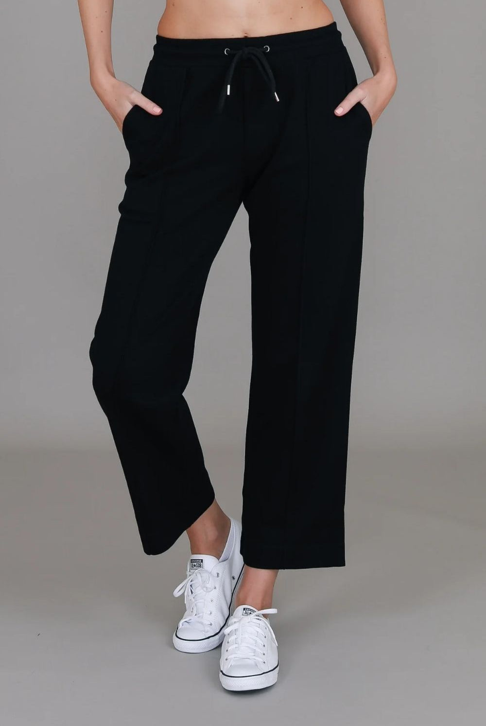 3rd Story The Label - Vermont Straight Leg Sweatpant | Black - Pants - Silvermaple Boutique