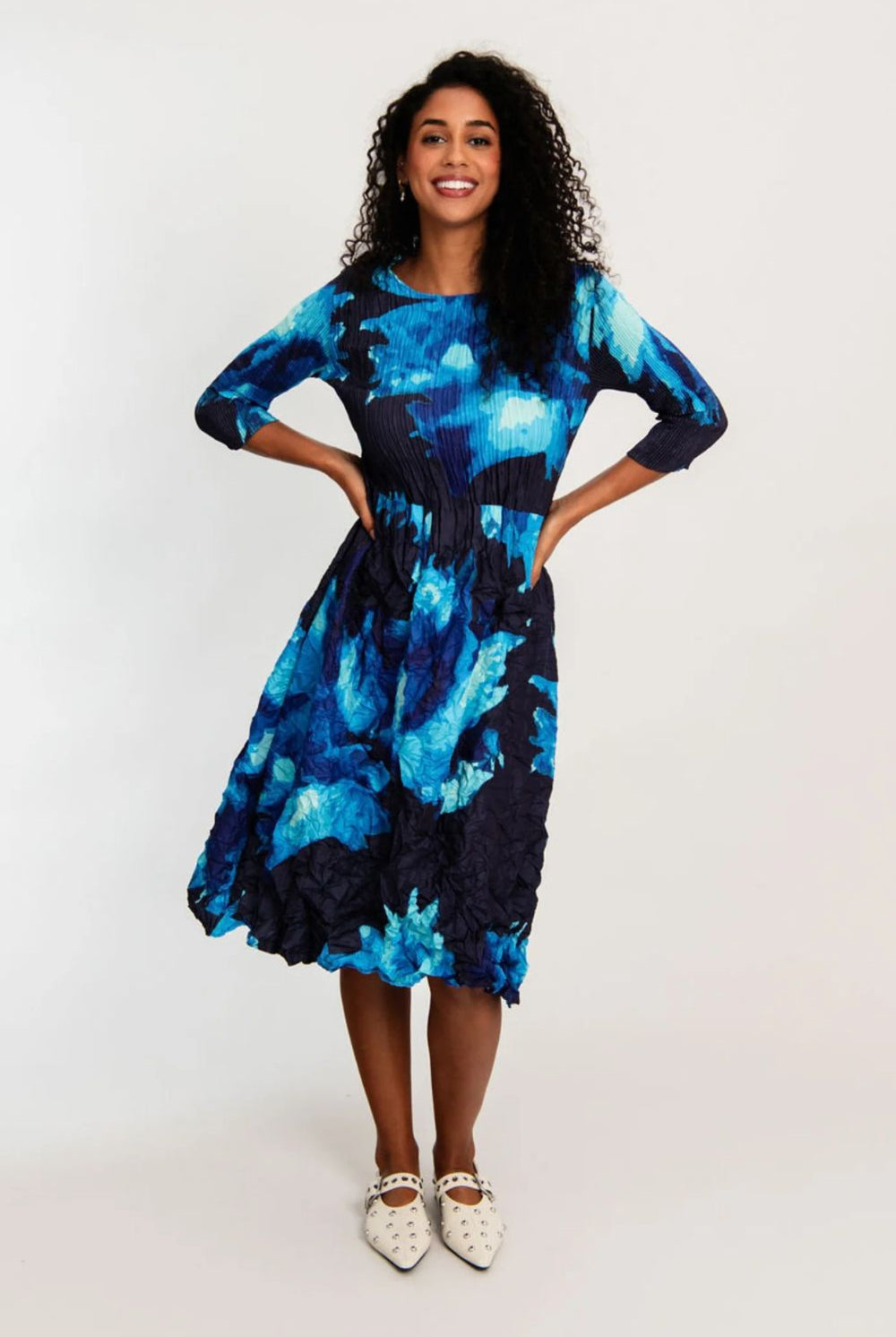 Alquema - Alquema 3/4 Sleeve Smash Pocket Dress | Aquarius - - Silvermaple Boutique