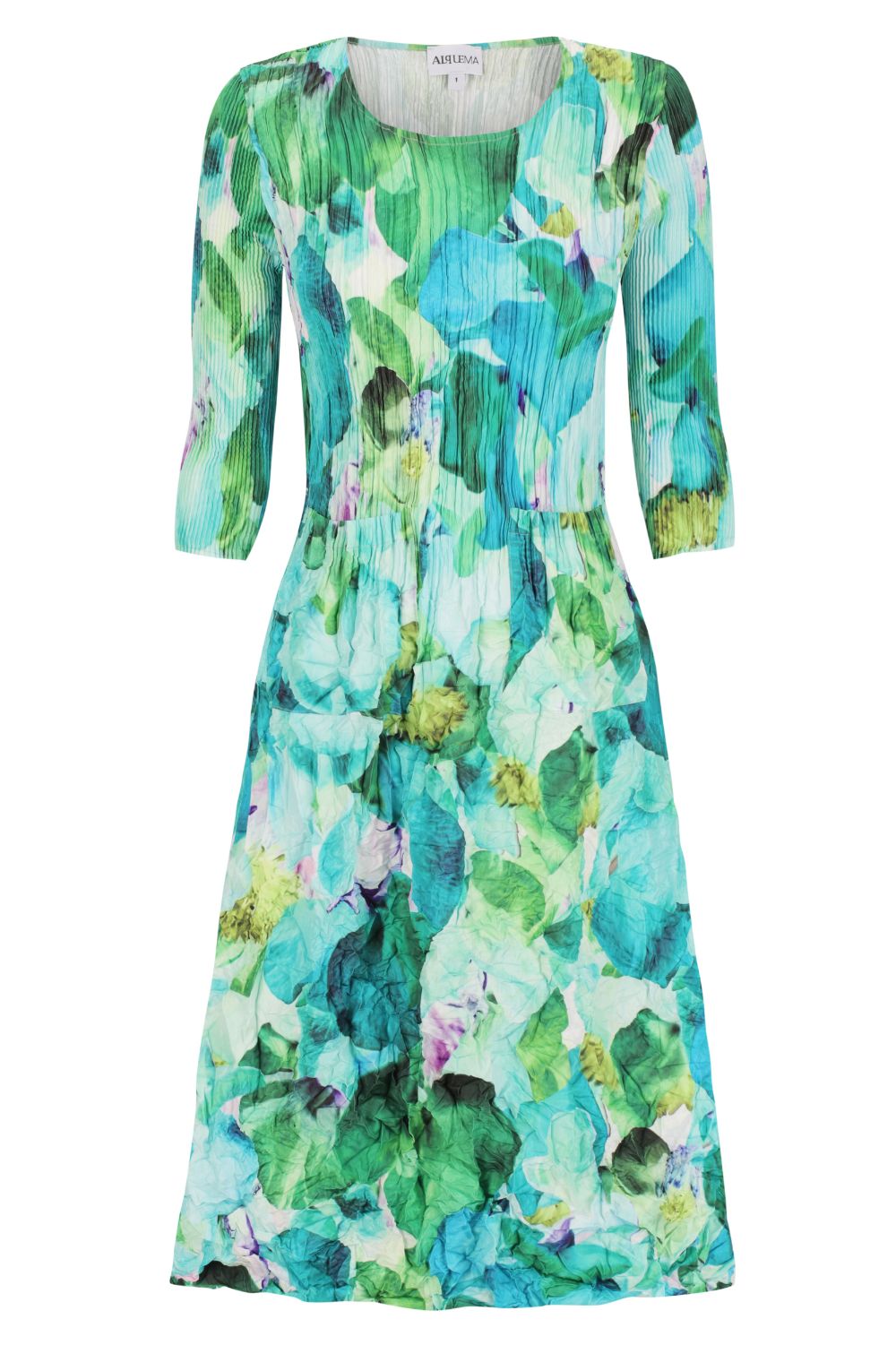 Alquema - 3/4 Sleeve Smash Pocket Dress | Garden Sweet Pea - Dress - Silvermaple Boutique