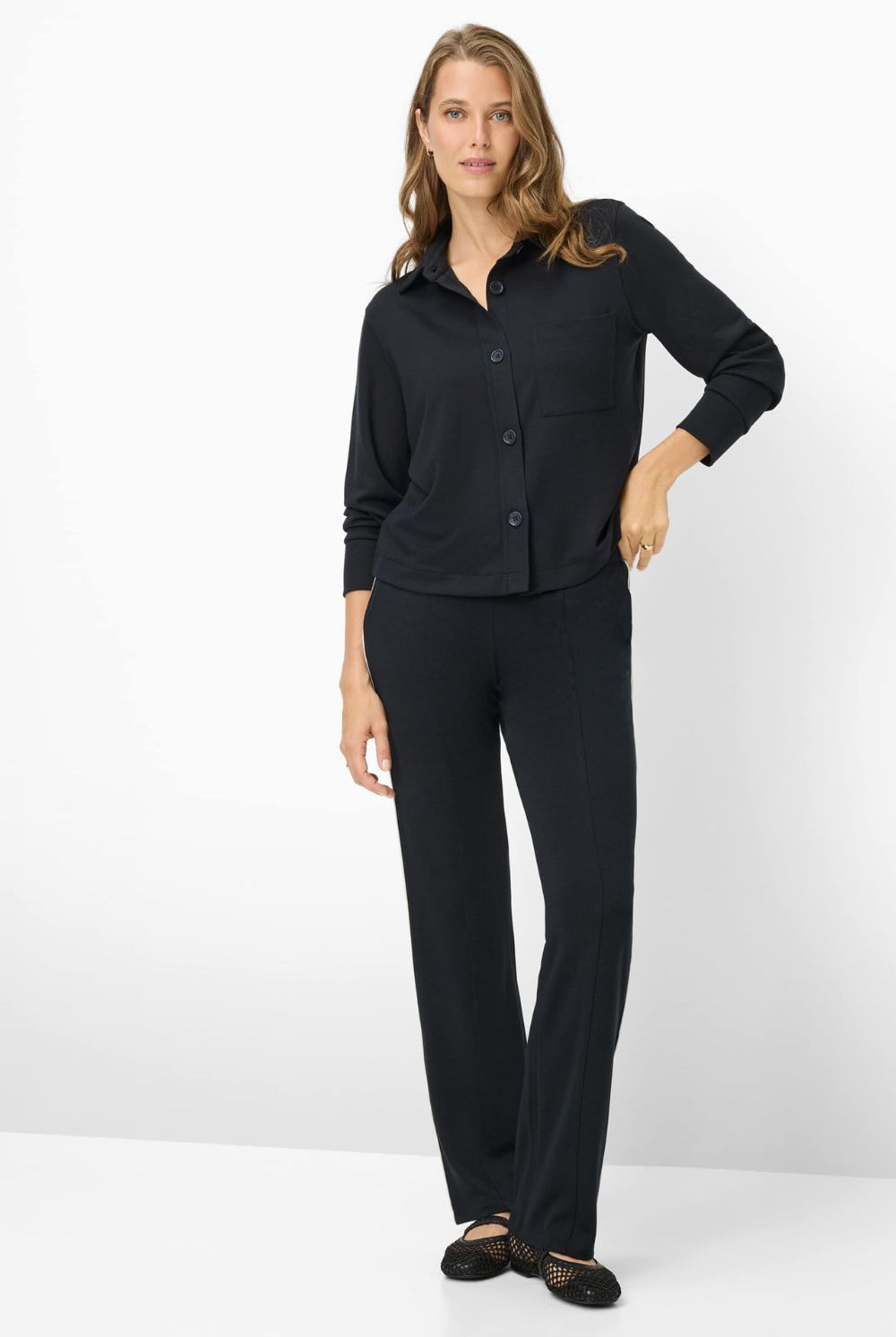 Brax - Brax Bette Shirt | Navy - Shirt - Silvermaple Boutique