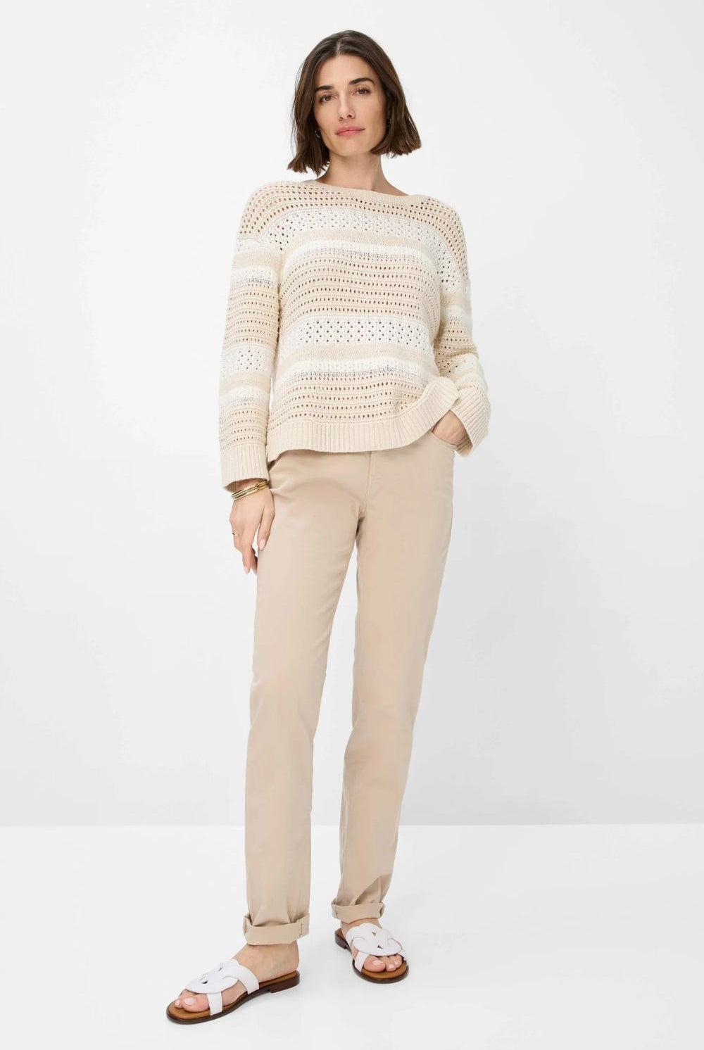 Brax - Brax Carola Five Pocket Jean | Almond - Jeans - Silvermaple Boutique