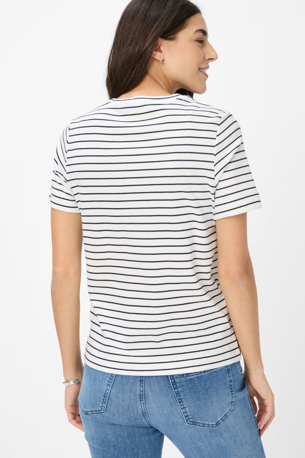 Brax - Cira Top | Navy Stripe - Top - Silvermaple Boutique