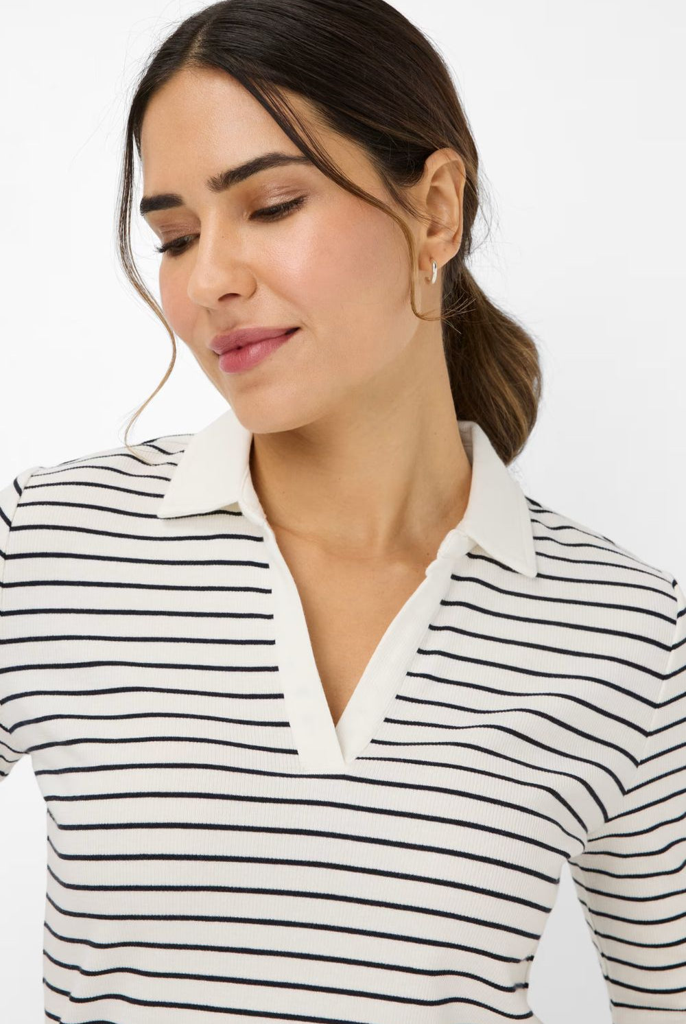 Brax - Cleo Top | Navy Stripe - Top - Silvermaple Boutique