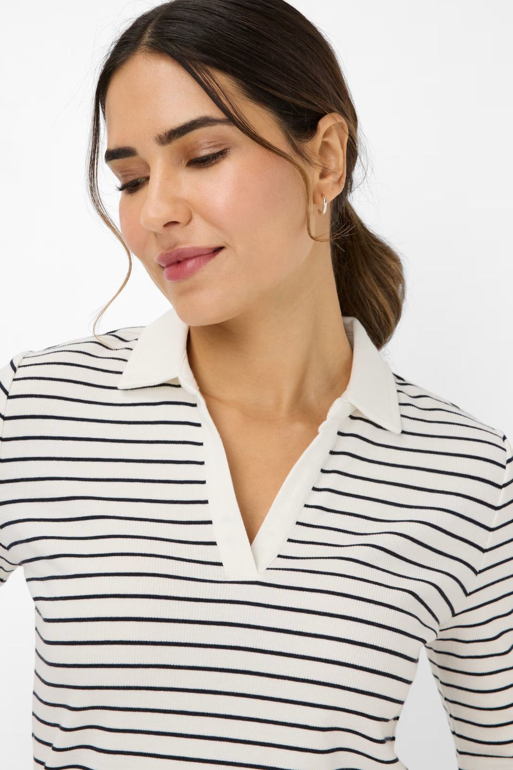 Brax - Cleo Top | Navy Stripe - Top - Silvermaple Boutique