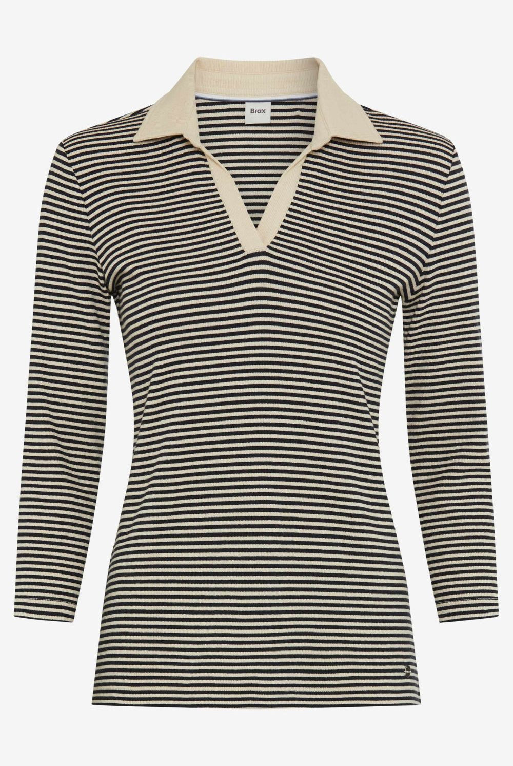 Brax - Brax Cleo Top | Navy Stripe - Top - Silvermaple Boutique