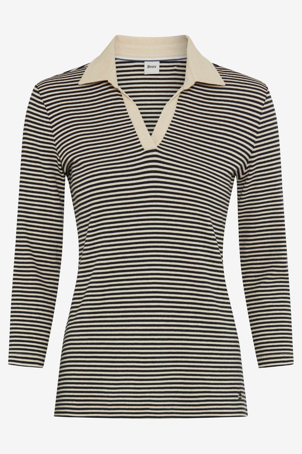 Brax - Brax Cleo Top | Navy Stripe - Top - Silvermaple Boutique