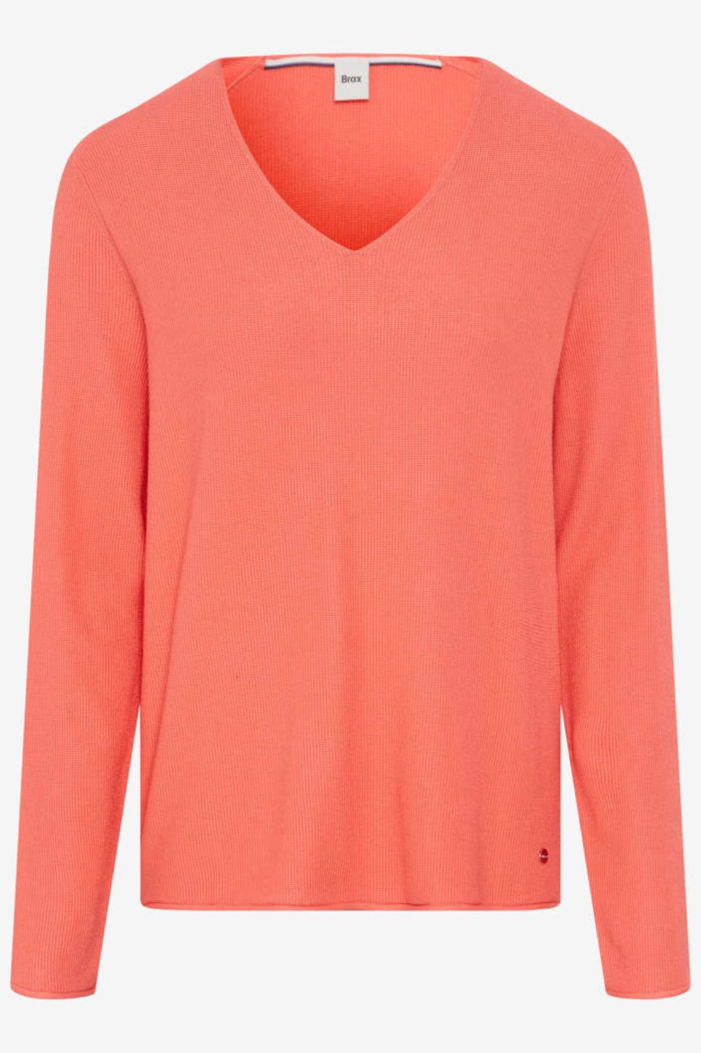 Brax - Lesley V-Neck Sweater | Watermelon - Top - Silvermaple Boutique