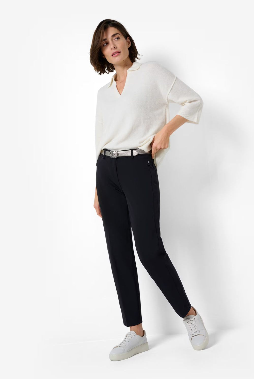 Brax - Maron S Trouser | Black - Pants - Silvermaple Boutique