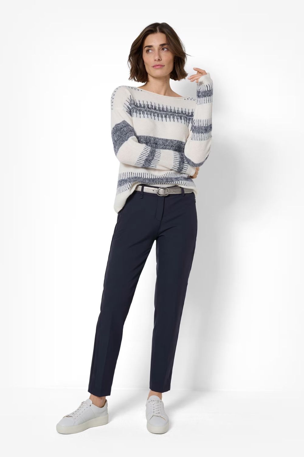 Brax - Maron S Trouser | Navy - Pants - Silvermaple Boutique