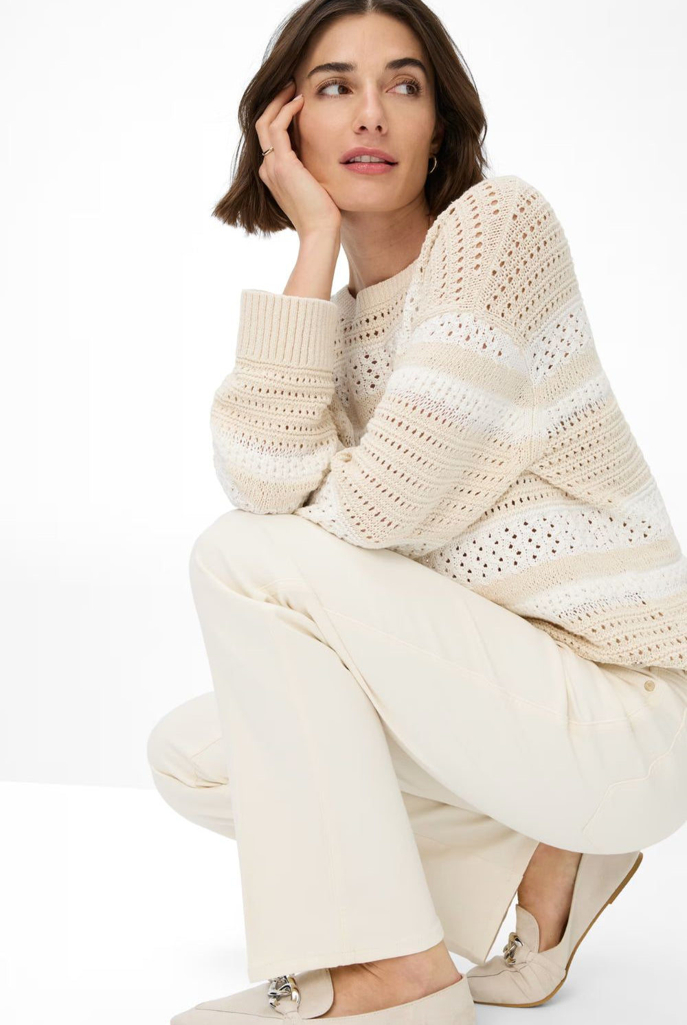 Brax - Mary 5 Pocket Jeans | Eggshell - Jeans - Silvermaple Boutique