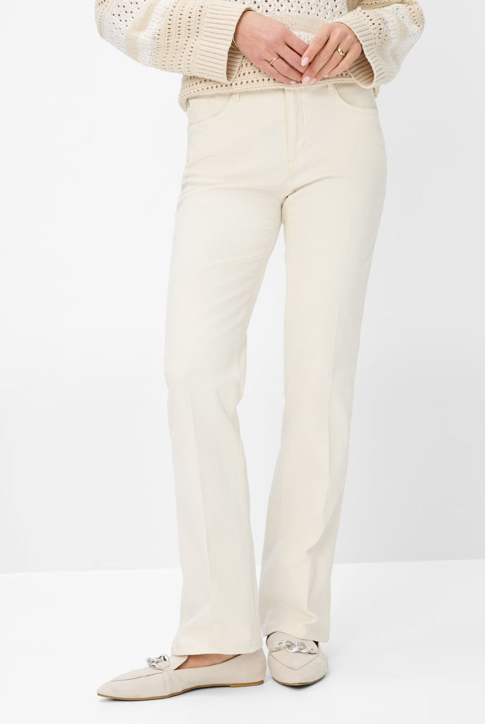 Brax - Mary 5 Pocket Jeans | Eggshell - Jeans - Silvermaple Boutique