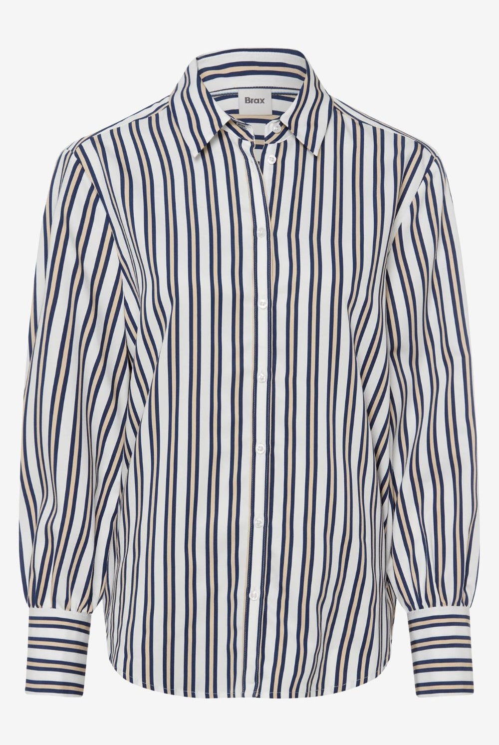 Brax - Brax Vic Blouse | Navy/Taupe - Blouse - Silvermaple Boutique