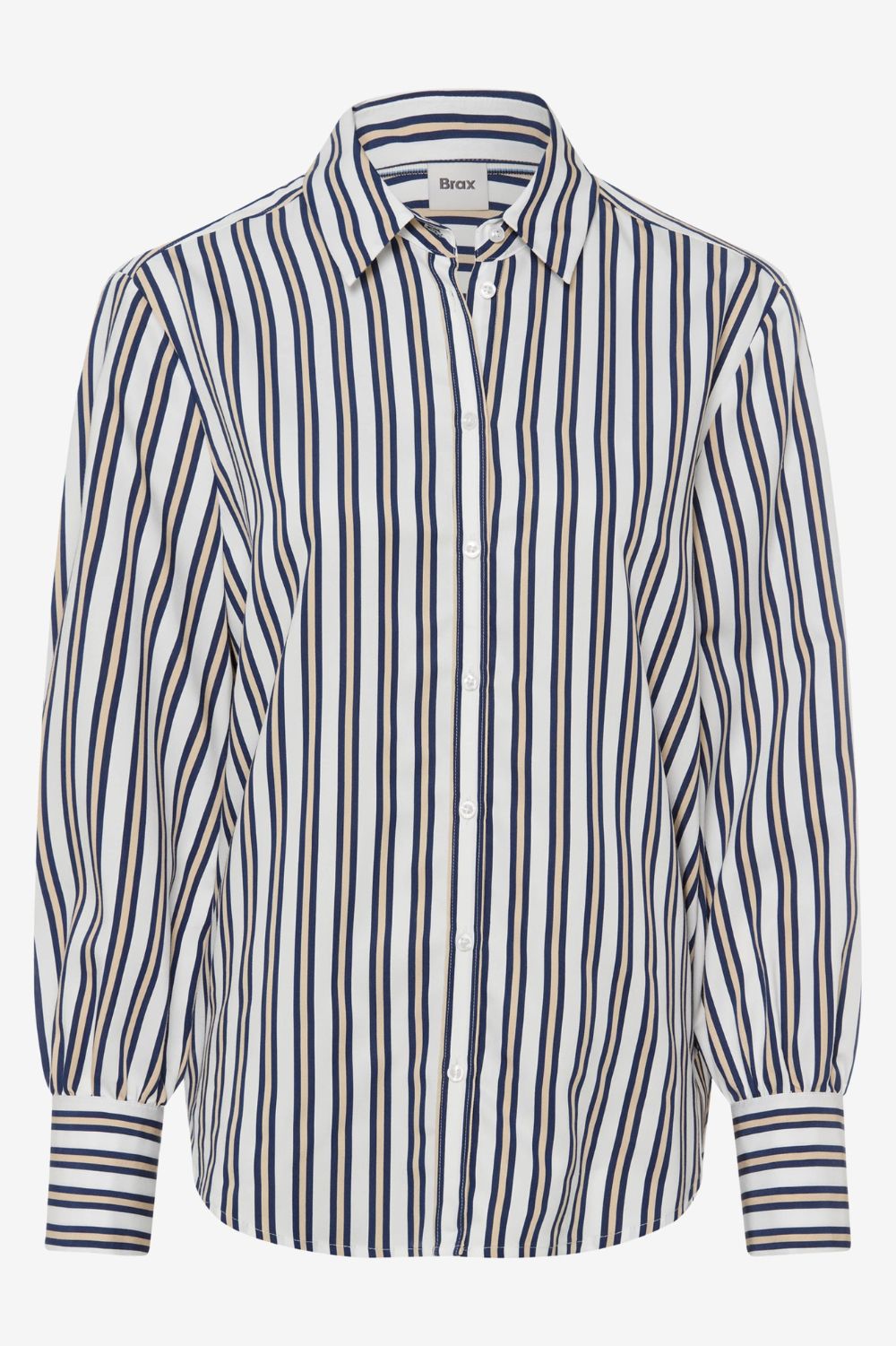 Brax - Brax Vic Blouse | Navy/Taupe - Blouse - Silvermaple Boutique