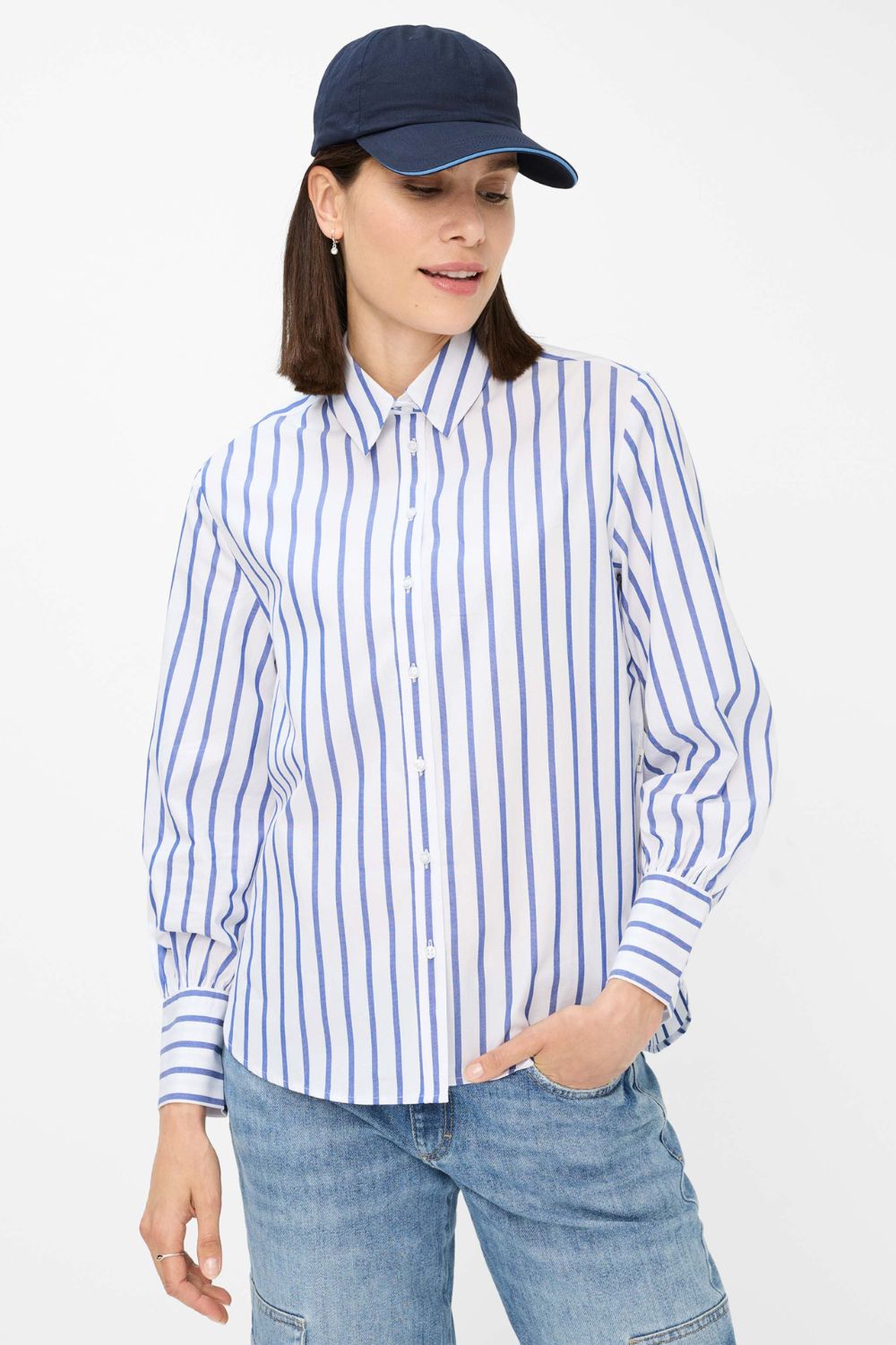 Brax - Brax Vic Blouse | Navy - Blouse - Silvermaple Boutique