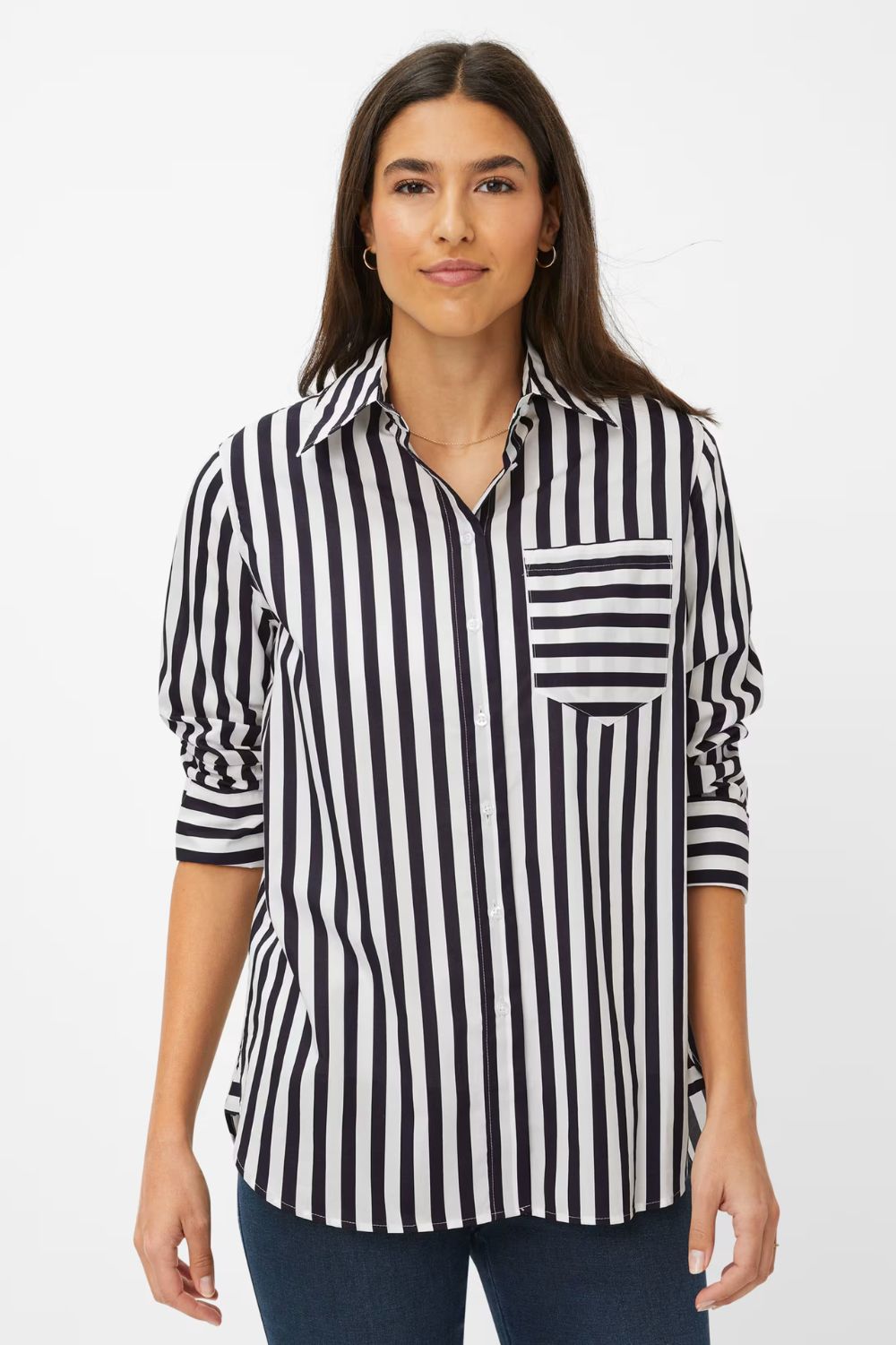 Brax - Viki Blouse | Navy Stripe - Blouse - Silvermaple Boutique