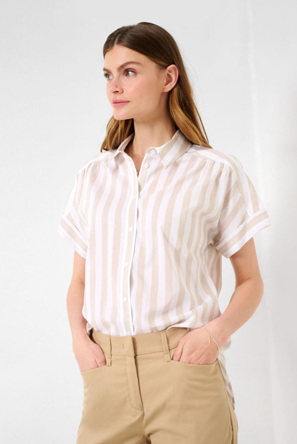 Brax - Viv Blouse | Sand - Blouse - Silvermaple Boutique