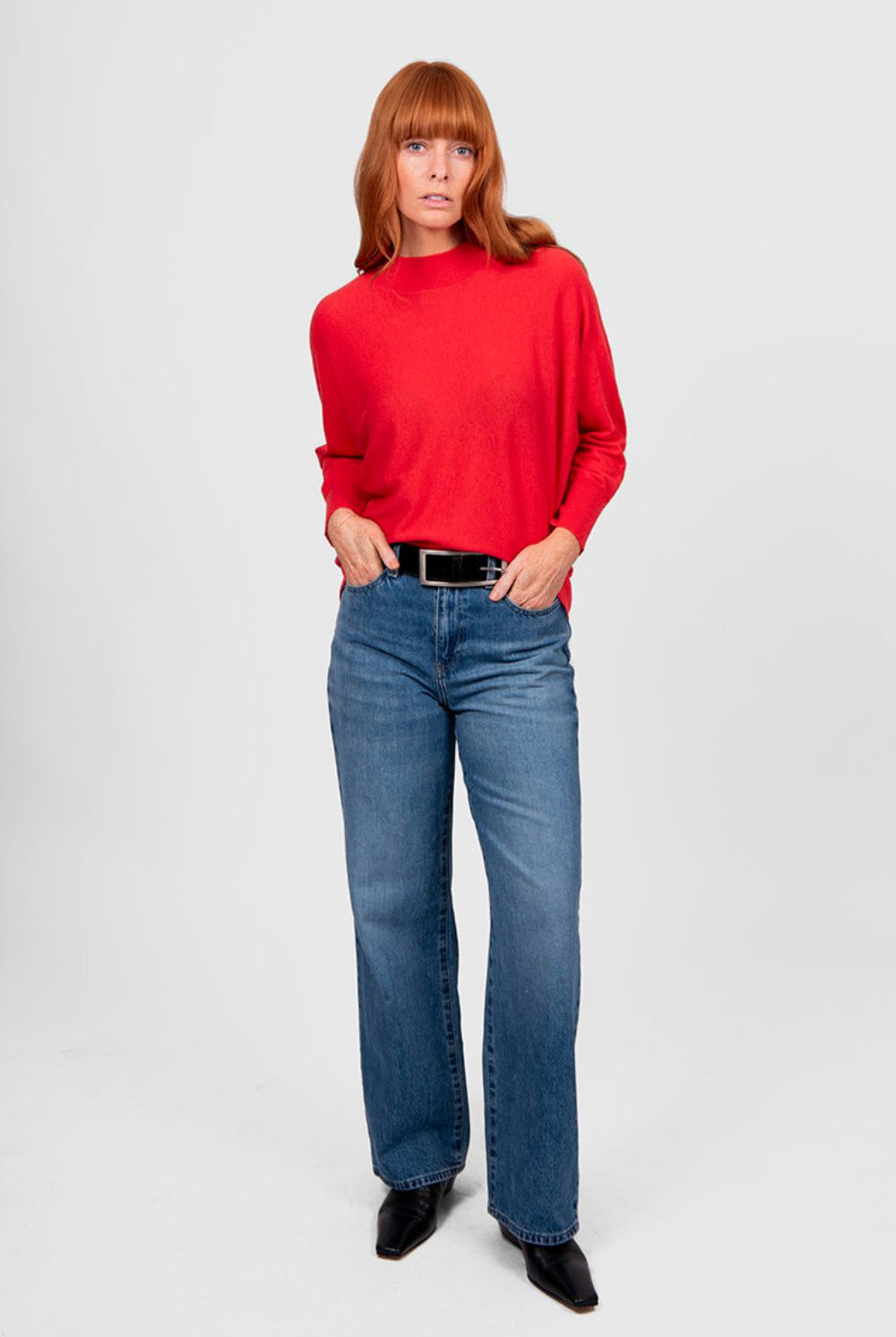 Bridge & Lord - Dolman 3/4 Sleeve Pullover | Cayenne - Pullover - Silvermaple Boutique