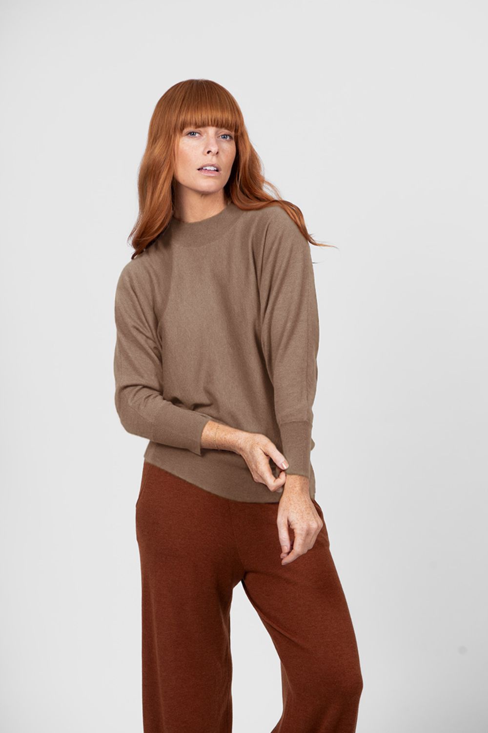 Bridge & Lord - Dolman 3/4 Sleeve Pullover | Cobblestone - Pullover - Silvermaple Boutique