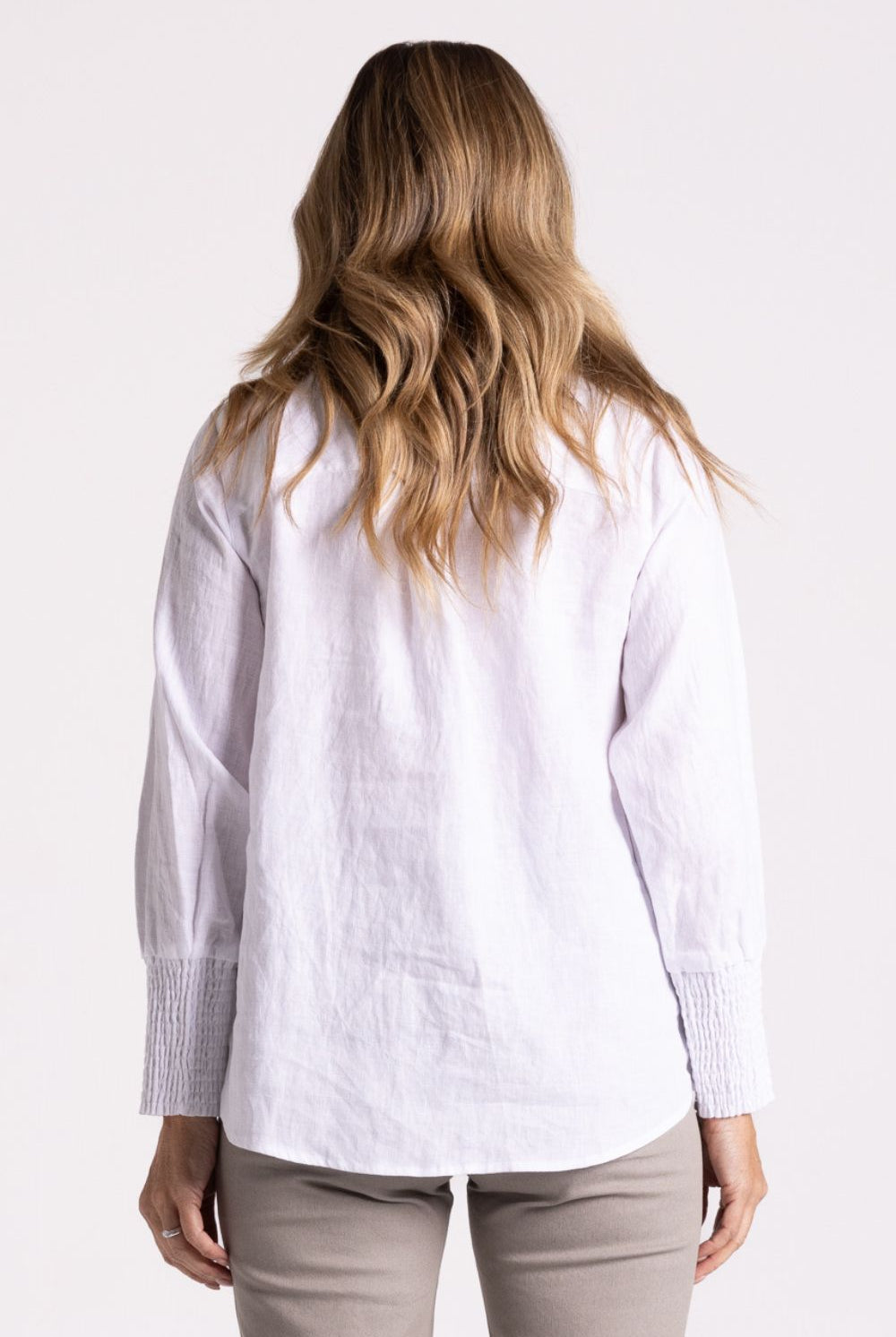 Silvermaple Collection - Carrie Linen V-Neck Top | White - Top - Silvermaple Boutique