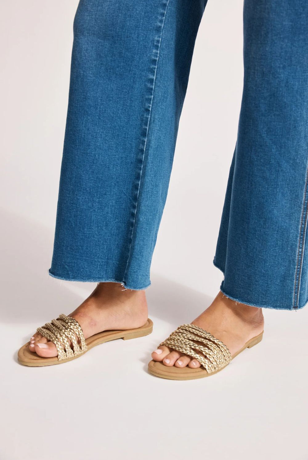 Eb&Ive - Eb&Ive Miramar Plaited Sandal | Gold - Sandals - Silvermaple Boutique