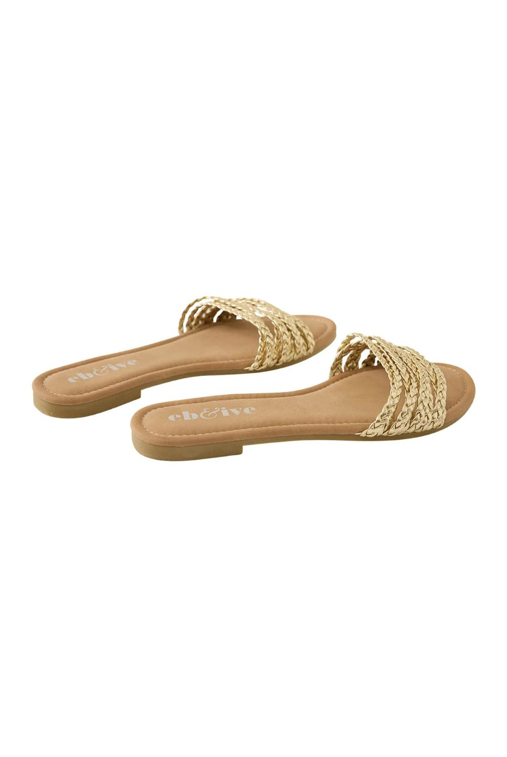 Eb&Ive - Eb&Ive Miramar Plaited Sandal | Gold - Sandals - Silvermaple Boutique