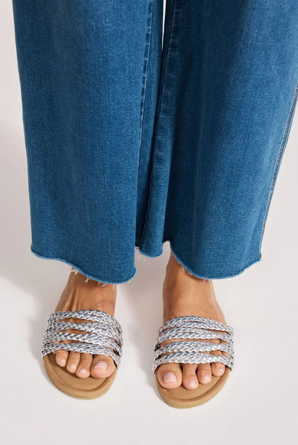 Eb&Ive - Eb&Ive Miramar Plaited Sandal | Silver - Sandals - Silvermaple Boutique