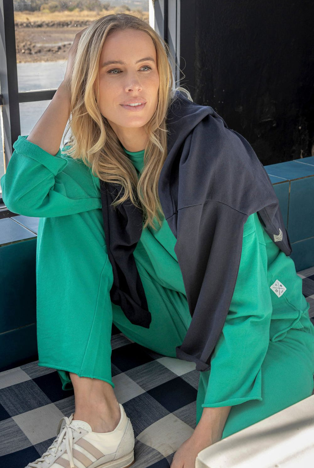 Elm Lifestyle - Gab L/S Sweat | Turquoise - Jumper - Silvermaple Boutique