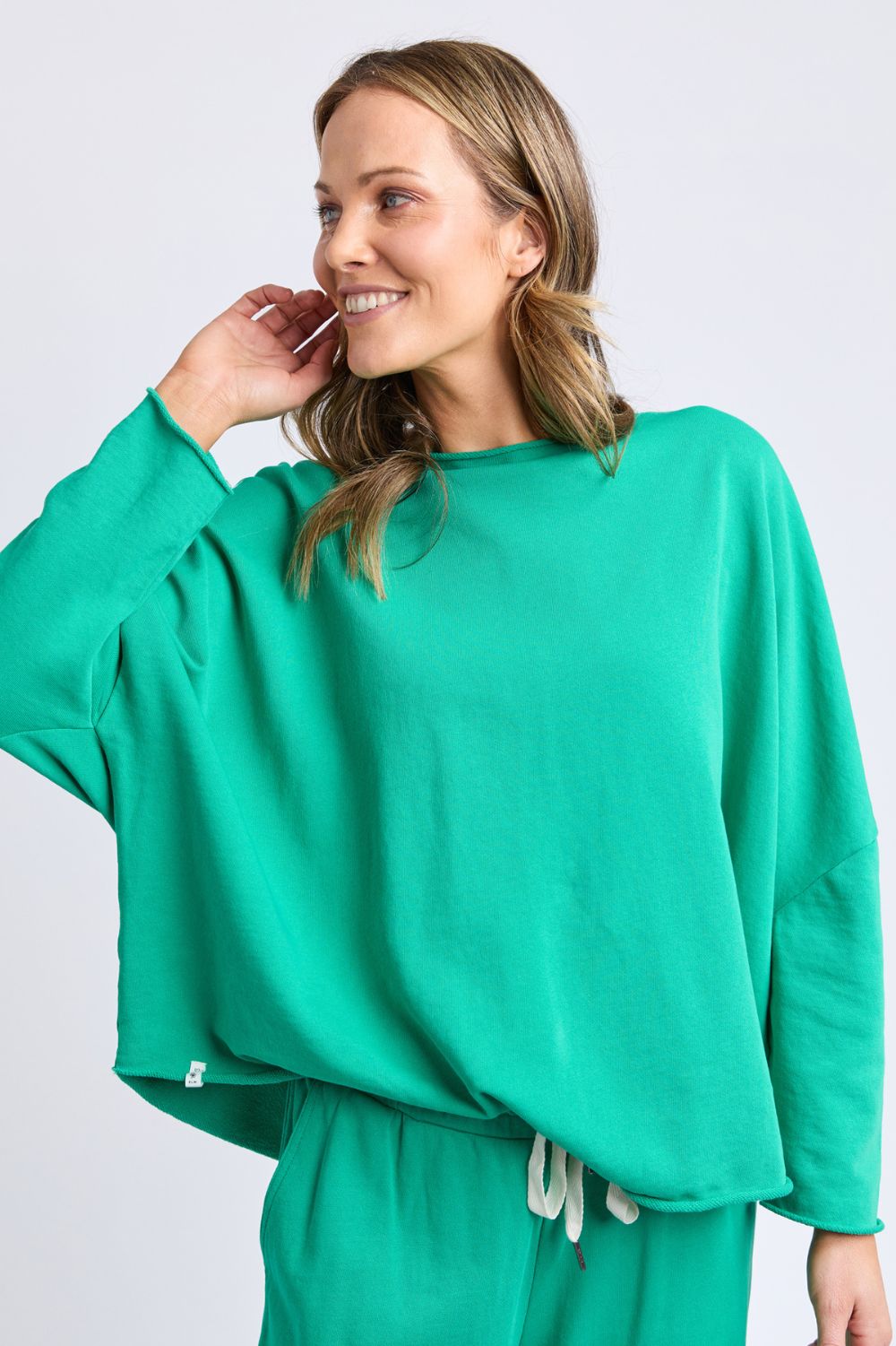 Elm Lifestyle - Gab L/S Sweat | Turquoise - Jumper - Silvermaple Boutique