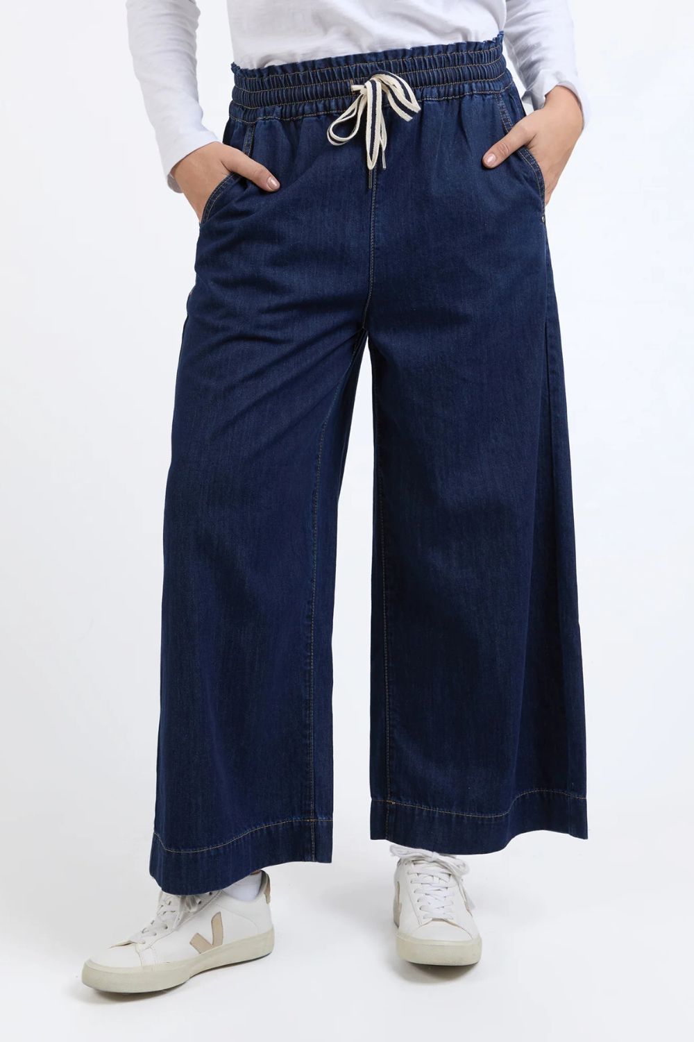 Elm Lifestyle - Greta Slim Leg Denim Pant | Extra Dark Wash - Jeans - Silvermaple Boutique