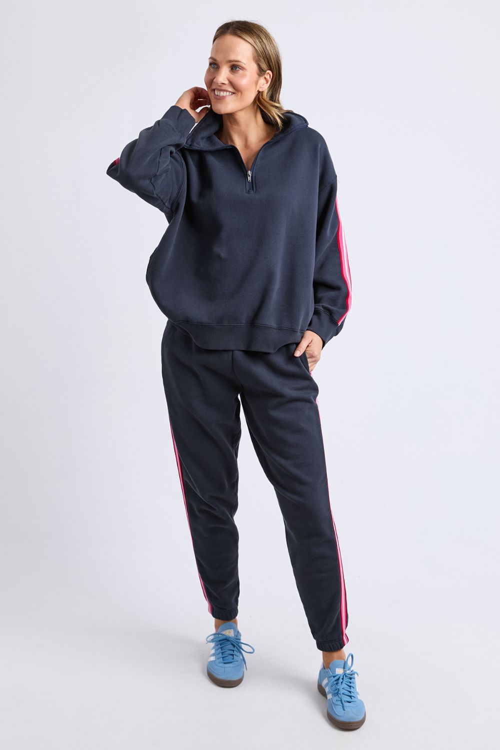 Elm Lifestyle - Lover 1/4 Zip | Navy - Jumper - Silvermaple Boutique