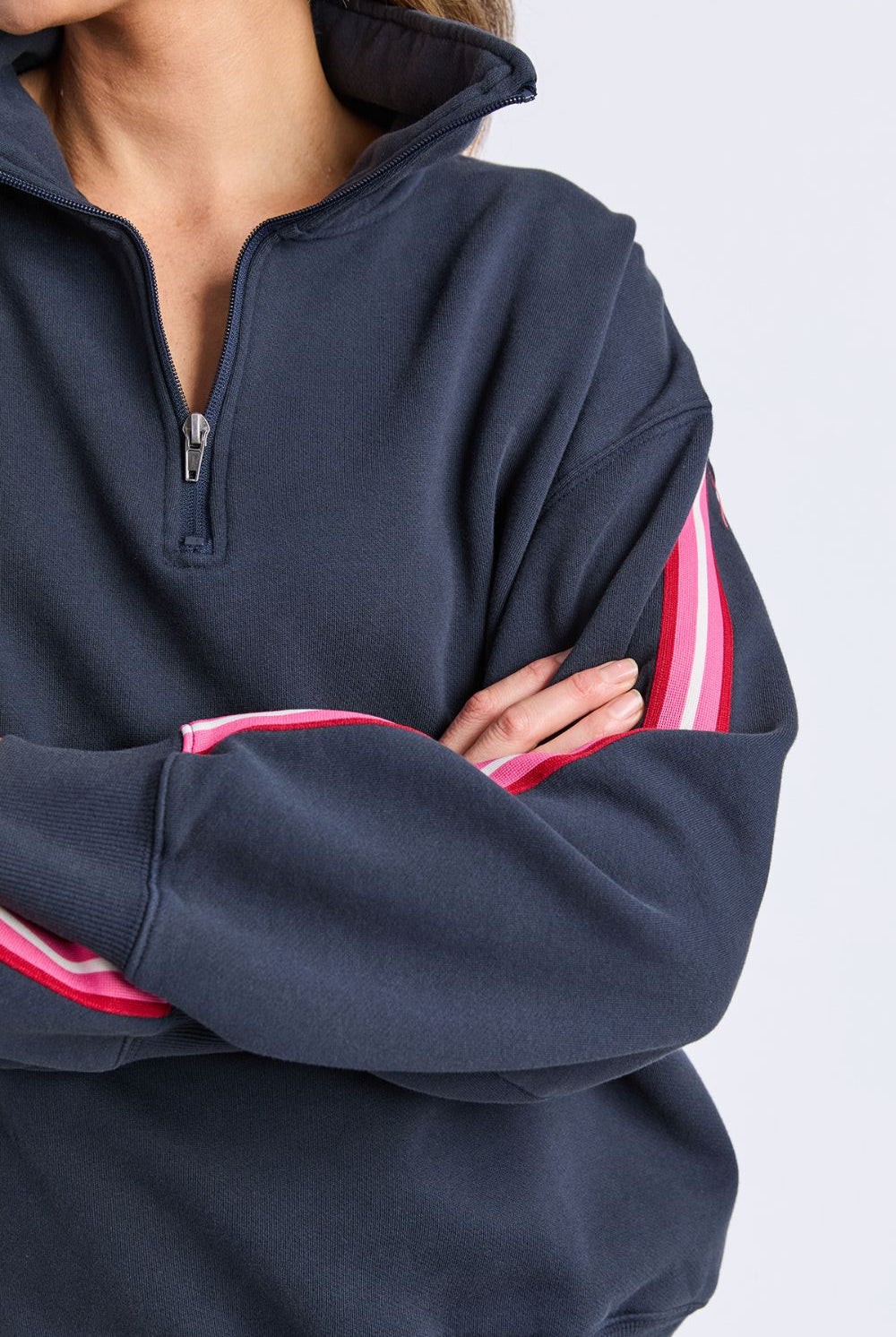 Elm Lifestyle - Lover 1/4 Zip | Navy - Jumper - Silvermaple Boutique