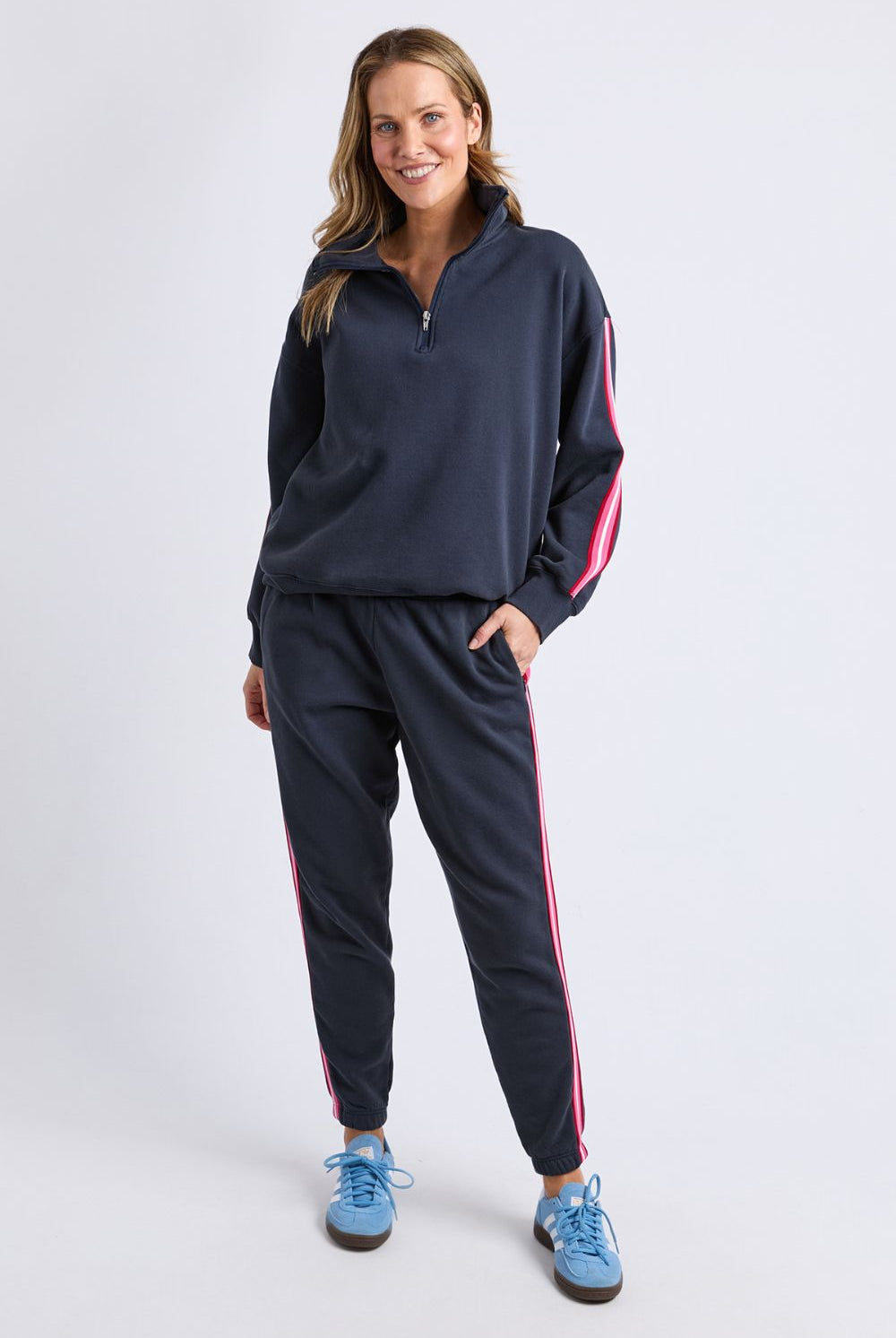 Elm Lifestyle - Lover Trackpant | Navy - Pants - Silvermaple Boutique