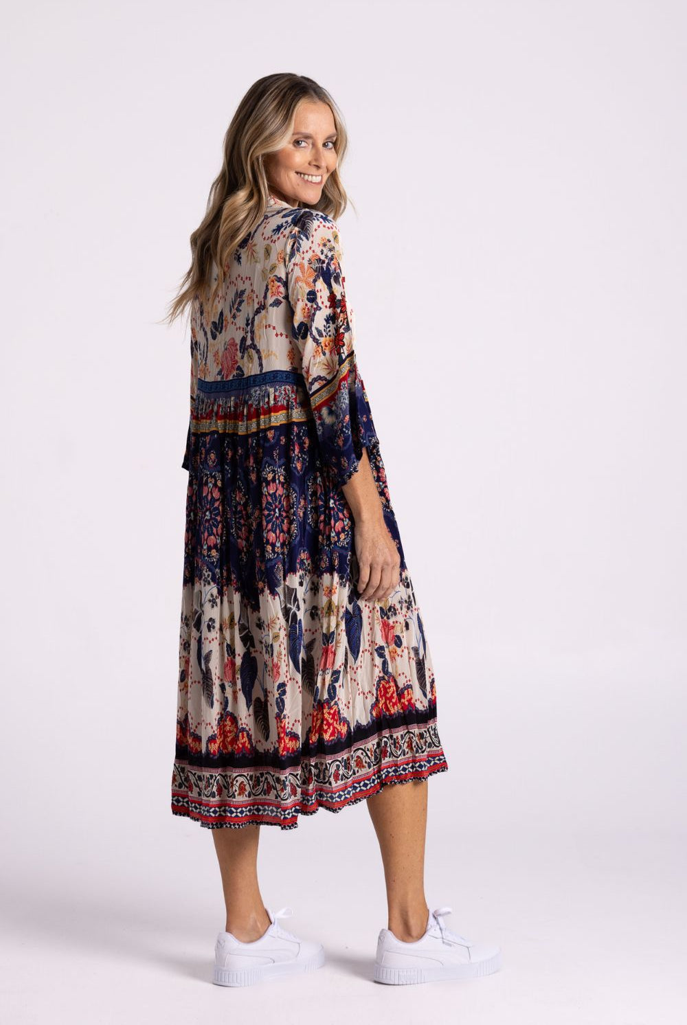 Silvermaple Collection - Erin V-Neck Dress | Floral Horizon - Dress - Silvermaple Boutique