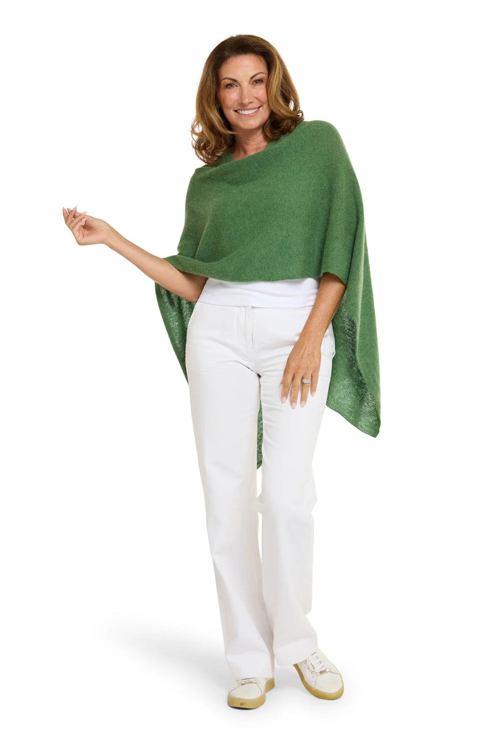 Esperance & Co - Cashmere Topper | Basil - Scarves & Wraps - Silvermaple Boutique