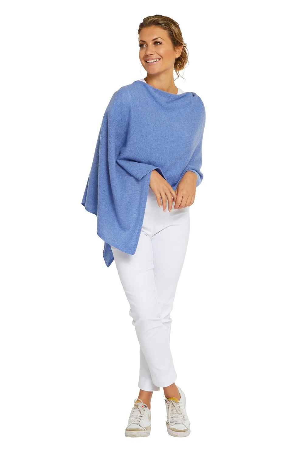 Esperance & Co - Cashmere Topper | Cornflower Blue - Scarves & Wraps - Silvermaple Boutique