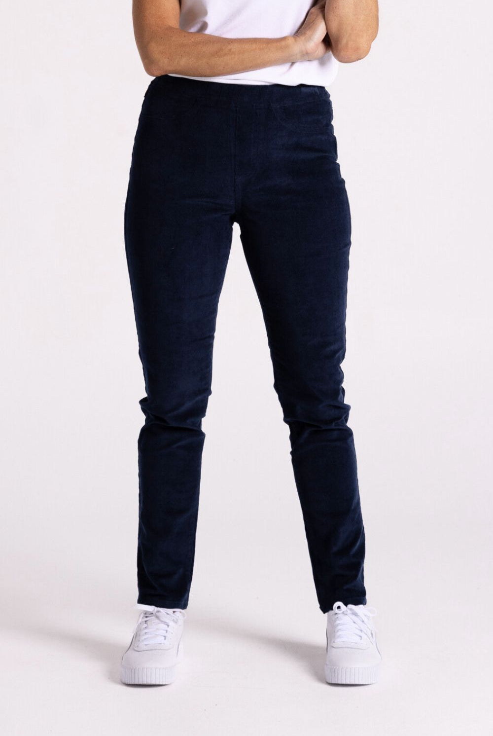 Silvermaple Collection - Eva Cord Pant | Navy - Pants - Silvermaple Boutique