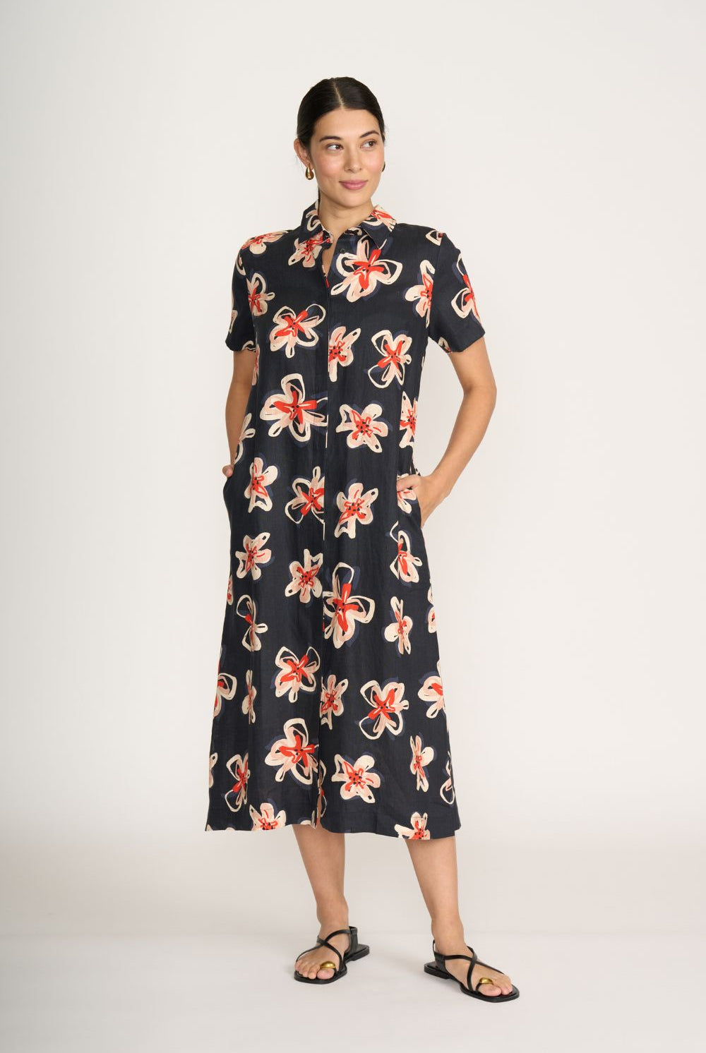 FOIL - FOIL Advanced Interaction Dress | Flower Doodle - Dress - Silvermaple Boutique