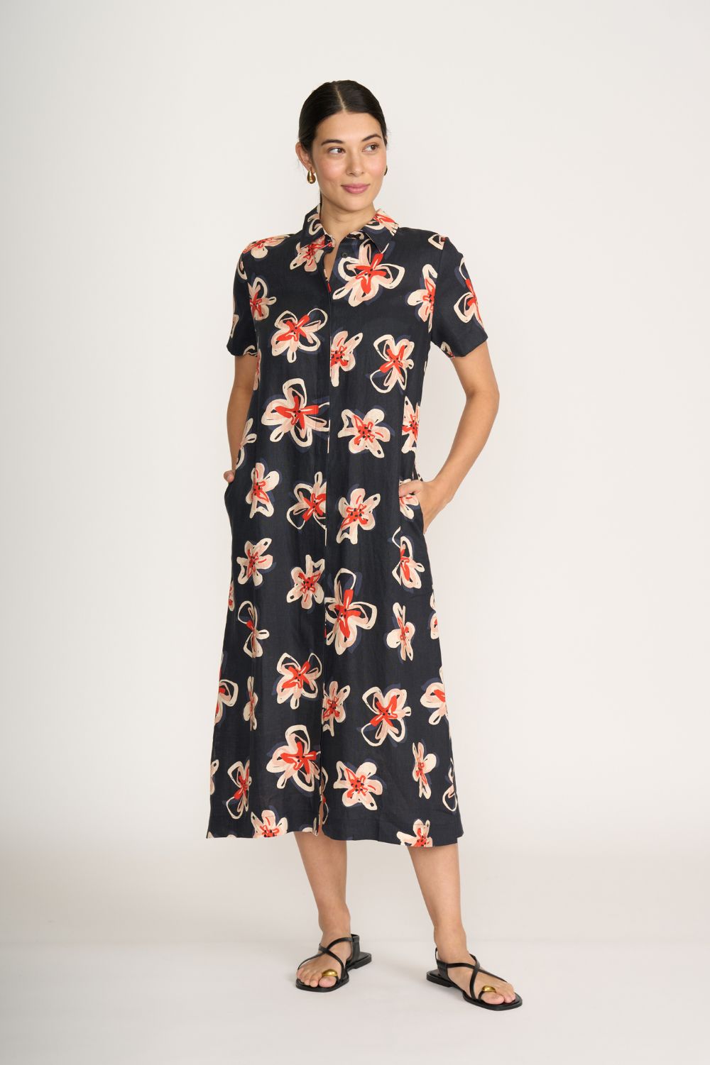 FOIL - FOIL Advanced Interaction Dress | Flower Doodle - Dress - Silvermaple Boutique