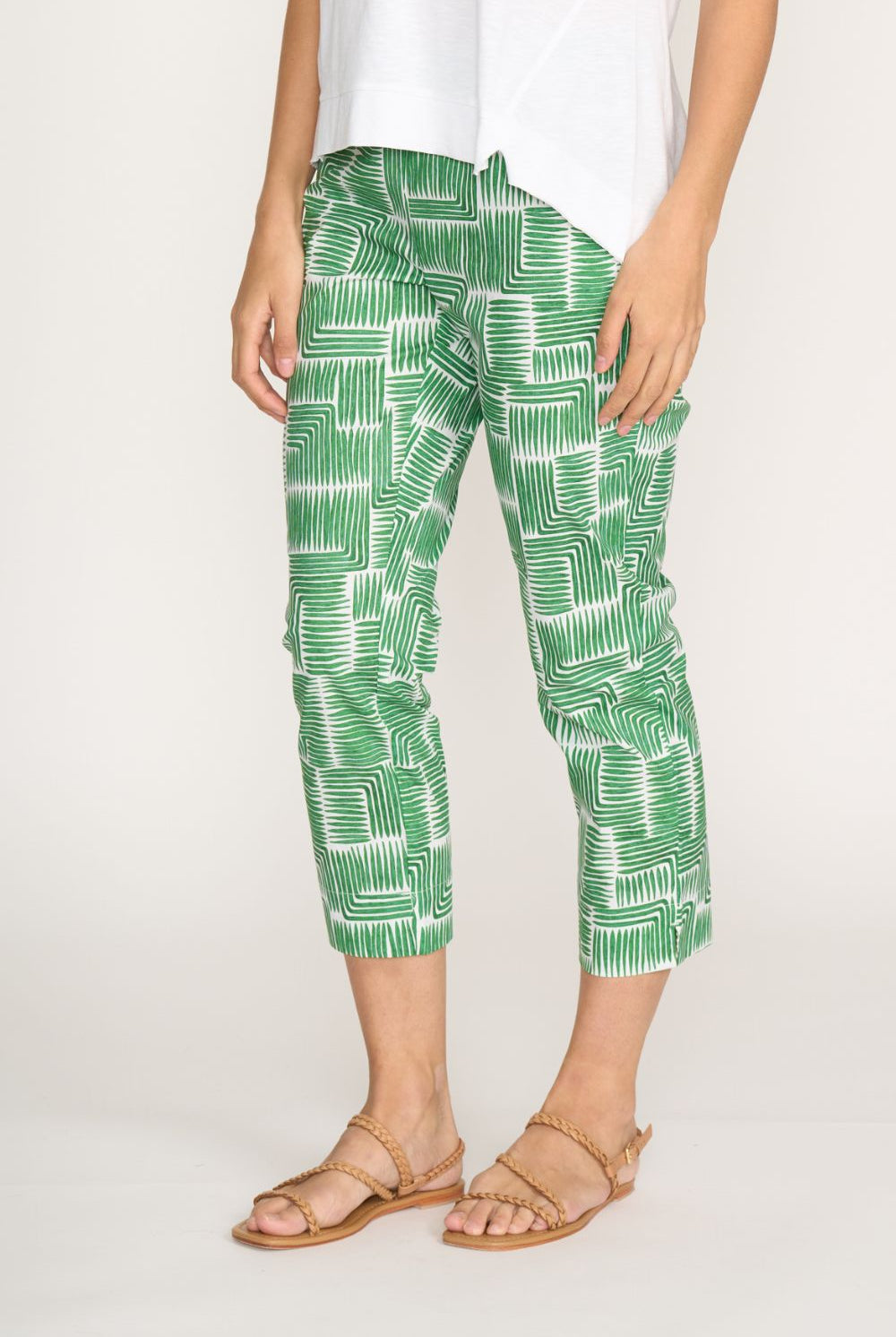 FOIL - FOIL Fuss Free Capri | Lush Leaves - Pants - Silvermaple Boutique