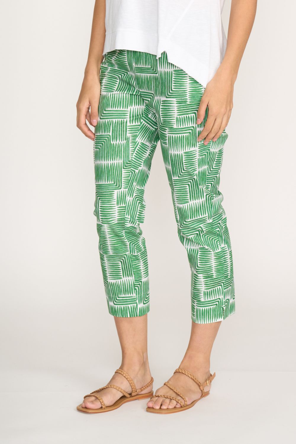 FOIL - FOIL Fuss Free Capri | Lush Leaves - Pants - Silvermaple Boutique