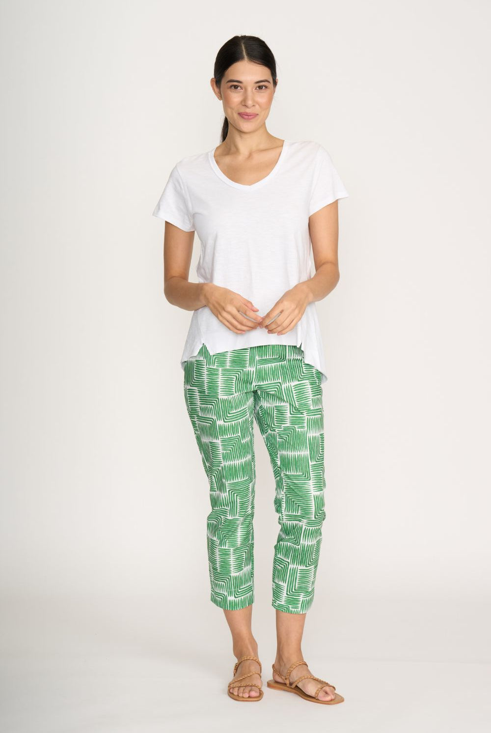FOIL - FOIL Fuss Free Capri | Lush Leaves - Pants - Silvermaple Boutique