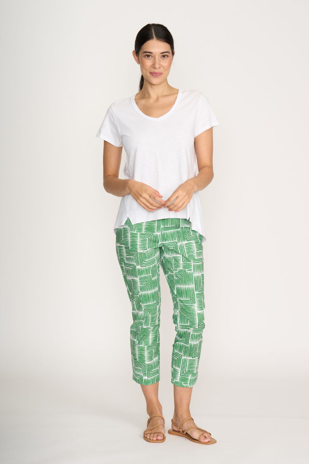 FOIL - FOIL Fuss Free Capri | Lush Leaves - Pants - Silvermaple Boutique