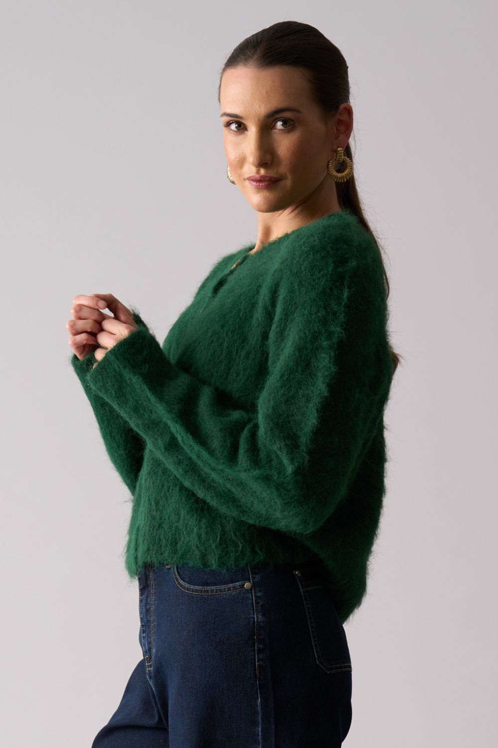 FOIL - FOIL Loop Of Luxury Cardi | Deep Forest - Cardigan - Silvermaple Boutique