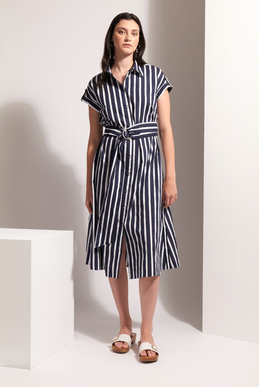 FOIL - FOIL Masterclass Dress | Navy Stripe - Dress - Silvermaple Boutique