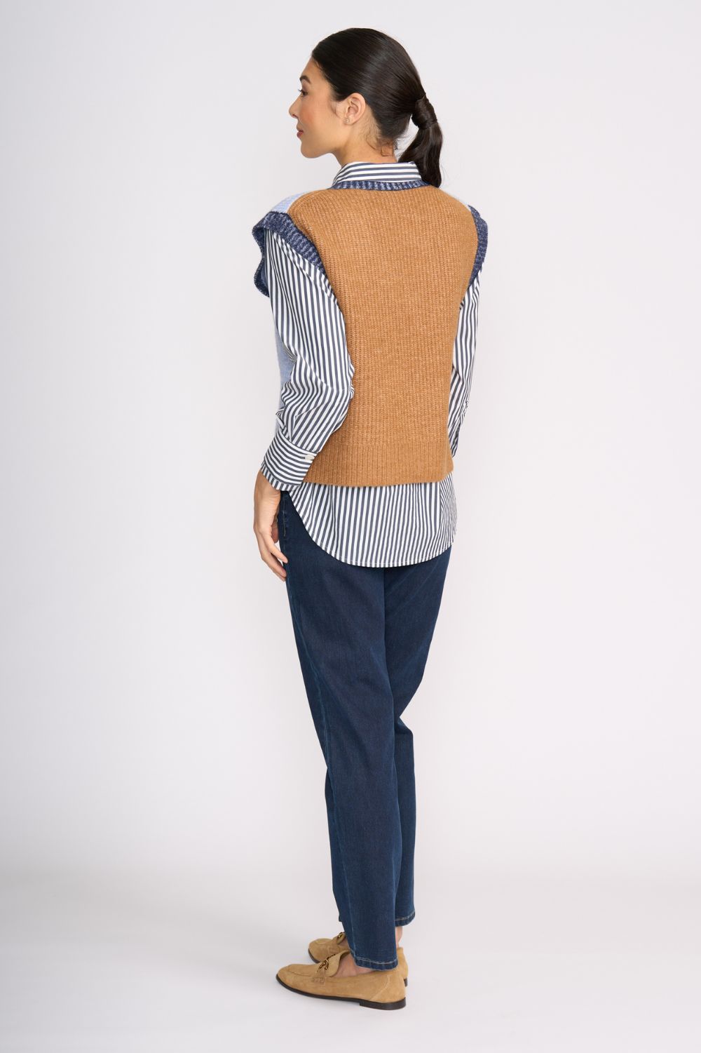 FOIL - FOIL Plush Love Vest | Blue Combo - Vest - Silvermaple Boutique